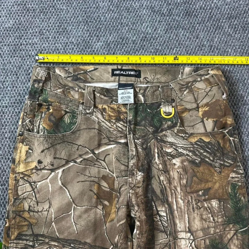 Realtree XTRA Camo Carpenter Pants Hunting Workwear with tree bark pattern